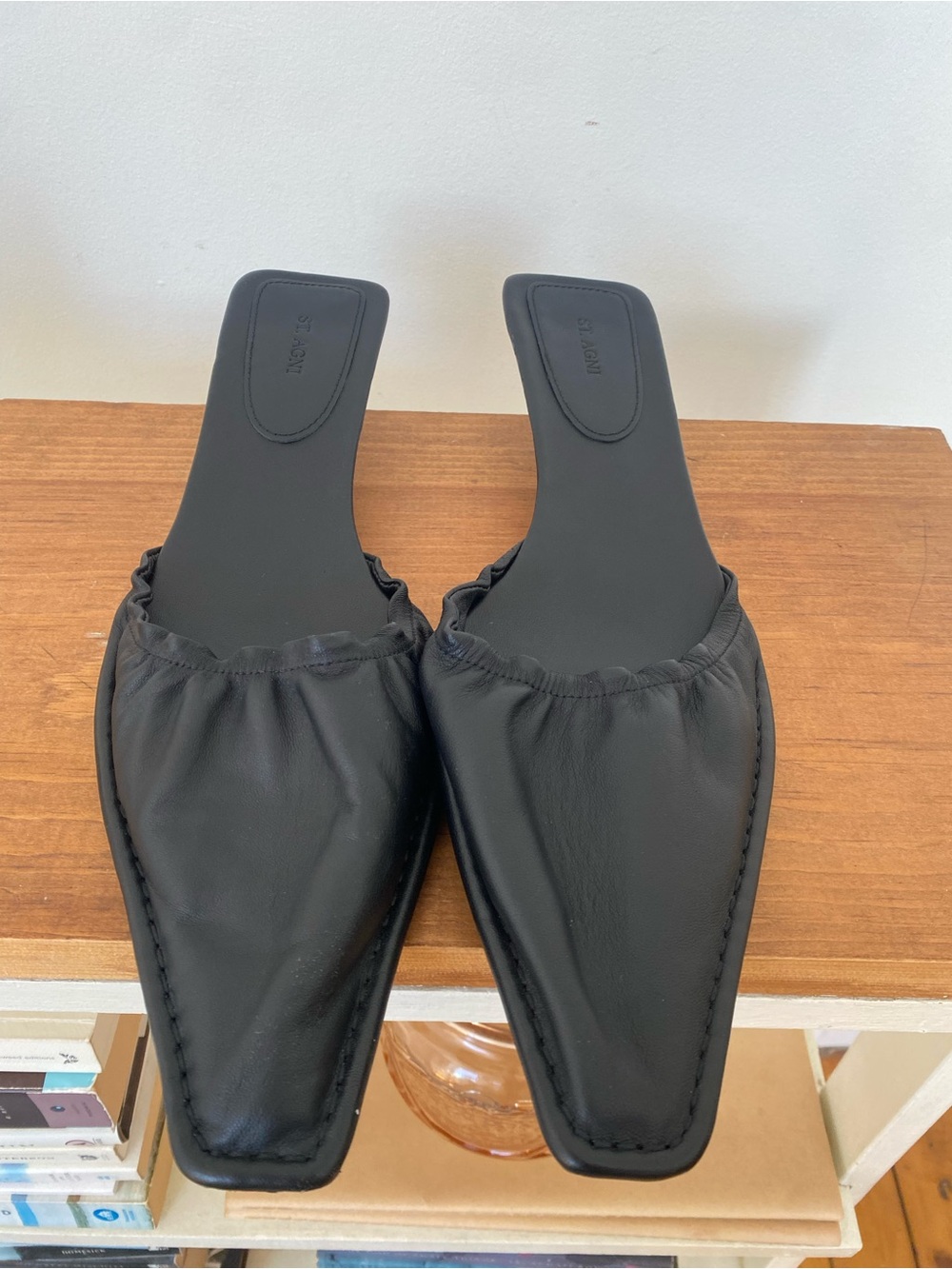 St. Agni Gathered Kitten Heels in black - Picture 12 of 15